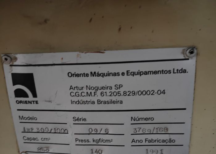 ORIENTE 300 TON - ANO 1991- CÓDIGO 30